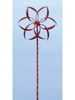 Feather Staked Wind Spinner, 15" -Eco Garden Shop 8600479 02v feather staked wind spinner 15 inch red