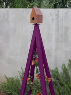 Bird Bungalow + Akoris Garden Tuteur Jr. -Eco Garden Shop 8600538 02v bird bungallow akoris garden tuteur aubergine 1