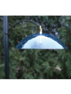Birds Choice Hanging Dome With Brass Hanger -Eco Garden Shop 8608736 01v birds choice hanging feeder dome with brass hanger blue