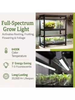 Stack-n-Grow Lights - 2-Tier System -Eco Garden Shop 8608905 2