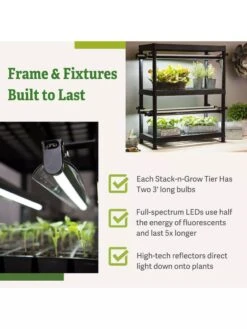 LED Stack-n-Grow Lights - 2-Tier System -Eco Garden Shop 8608906 7