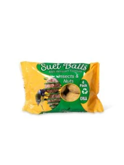 Suet Balls, 4-Pack -Eco Garden Shop 8608923 4431 insect and nuts suet balls 4 pack
