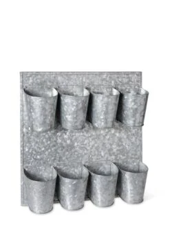8 Pot Metal Wall Planter 8 8 Pot Metal Wall Planter -Eco Garden Shop 8609089 9665 tif