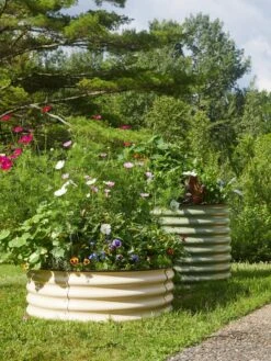 Birdies™ Round Metal Raised Bed, Tall -Eco Garden Shop 8609150 6524 tif