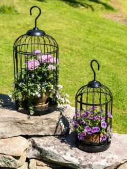 Hanging Birdcage Planter Set 10 Hanging Birdcage Planter Set -Eco Garden Shop 8609181 0374 tif