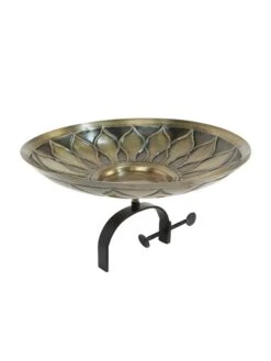 Achla Designs African Daisy Birdbath With Over-the-Rail Bracket -Eco Garden Shop 8609295 04v