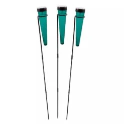 Achla Designs Solar Sparkle Cone With Stakes, Set Of 3 -Eco Garden Shop 8609357EMGR 07V jpg