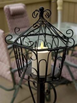 Outdoor LED Pillar Candles -Eco Garden Shop 8609403 01v