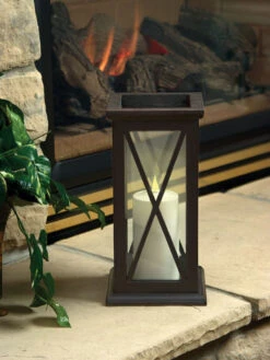 Outdoor LED Pillar Candles -Eco Garden Shop 8609405 01v