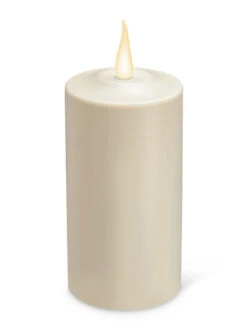 Outdoor LED Pillar Candles -Eco Garden Shop 8609405 04v outdoor led pillar candle 6 inch