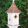 Villa Copper Shingle Bird House -Eco Garden Shop 8609499 01v villa copper shingle bird house white