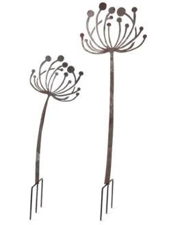 Queen Anne's Lace Garden Stake Set Of 2 -Eco Garden Shop 8610210 8091 tif