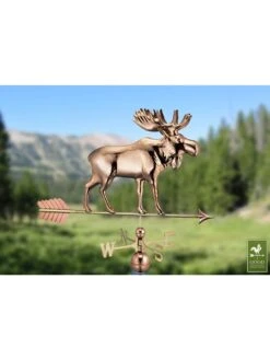 Moose With Arrow Weathervane -Eco Garden Shop 8610229 01v