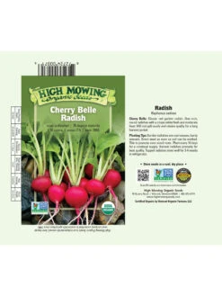 Cherry Belle Radish Organic Seeds -Eco Garden Shop 8610352 01v