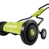 Sun Joe MJ1800M 18-Inch Quad-Wheel, 5-Position, Razor Sharp Cutting Blade, Silent Push Reel Mower -Eco Garden Shop 8610480 01V JPG