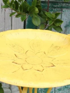 Vintage Floral Birdbath -Eco Garden Shop 8610559 02V JPG