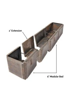 Corten Steel Modular Raised Bed, 2' Extension -Eco Garden Shop 8610701 4010 tif 1