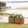 Corten Steel Modular Raised Bed, 2'x4' 1 Corten Steel Modular Raised Bed, 2'x4' -Eco Garden Shop 8610702 0033 tif