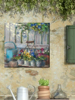 Pansy Basket Outdoor Wall Art