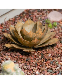 Desert Steel Artichoke Agave Sculpture -Eco Garden Shop 8610760 01v