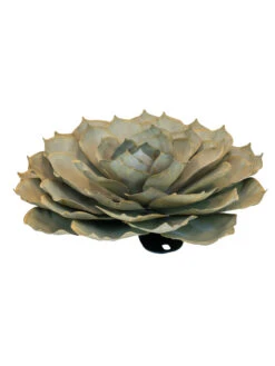 Desert Steel Blue Rose Succulent Sculpture -Eco Garden Shop 8610765 01v desert steel blue rose succulent medium