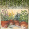Herb Pots Outdoor Wall Art -Eco Garden Shop 8610781 02v herb pots outdoor wall art