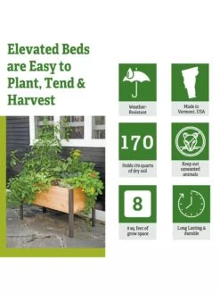 Elevated Planter Box, 2' X 4' -Eco Garden Shop 8610894 5 2