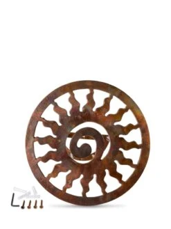 Rustic Sun Wall-Mount Garden Hose Hanger -Eco Garden Shop 8611025 0828 tif