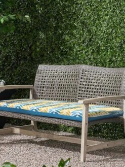 Outdoor Decor™ Bench Cushions, 18" X 48" -Eco Garden Shop 8611128 200V AQUA tif