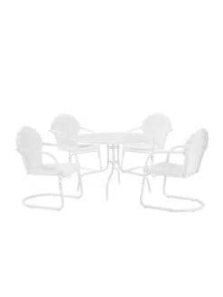 Crosley Tulip 5-piece Outdoor Dining Set 23 Crosley Tulip 5-piece Outdoor Dining Set -Eco Garden Shop 8611578 wt 32v