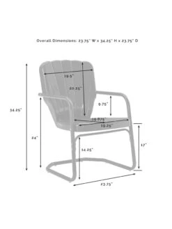 Crosley Ridgeland 5-piece Outdoor Dining Set -Eco Garden Shop 8611579 07v