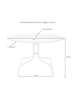 Crosley Bates 5-piece Outdoor Dining Set -Eco Garden Shop 8611581 09v