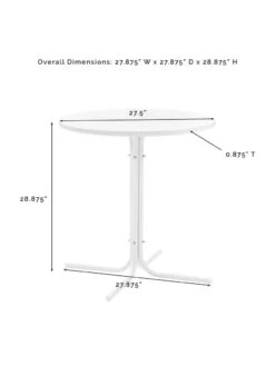 Crosley Tulip 3-piece Outdoor Bistro Set -Eco Garden Shop 8611591 11v