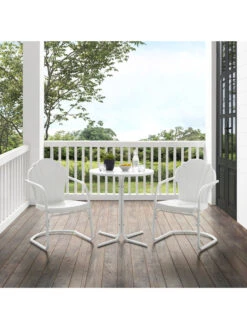 Crosley Tulip 3-piece Outdoor Bistro Set -Eco Garden Shop 8611591 wt 38v