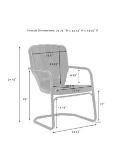 Crosley Ridgeland 3-piece Outdoor Bistro Set -Eco Garden Shop 8611594 10v