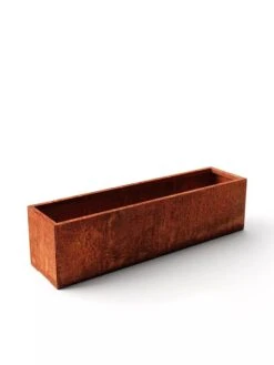 Veradek Metallic Series Corten Steel Window Box Planter, 36" -Eco Garden Shop 8611609 05V tif