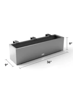 Veradek Metallic Series Railing Planters 30 Veradek Metallic Series Railing Planters -Eco Garden Shop 8611610 19v