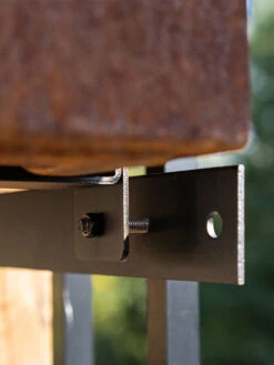 Veradek Metallic Series Corten Steel Railing Planters -Eco Garden Shop 8611611 02v