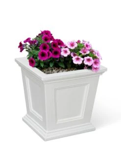 Fairfield Self-Watering Square Planter, 16” X 16” -Eco Garden Shop 8611695 16V tif