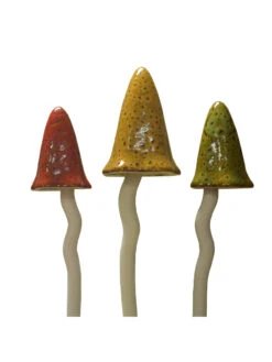 Potting Shed Tinkling Toadstool Sculptures, Set Of 3 -Eco Garden Shop 8611730 au 02v potting shed tinkling toadstool sculptures set of 3 autumn