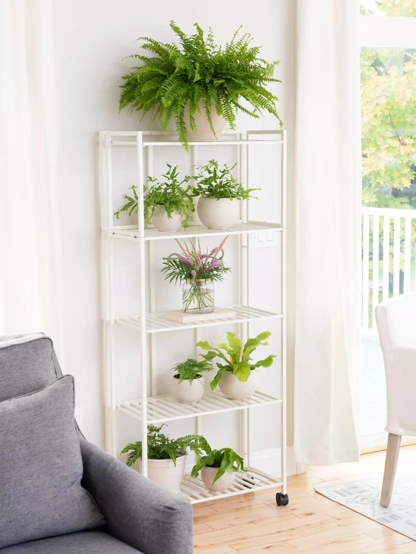 Oslo 4-Tier Plant Stand With Folding Shelves 3 Oslo 4-Tier Plant Stand With Folding Shelves