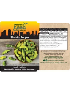 Shishito Pepper Organic Seeds -Eco Garden Shop 8611910 02v