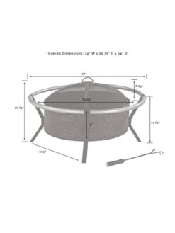 Crosley Yuma Firepit -Eco Garden Shop 8611946 07v