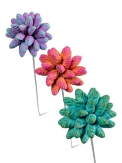 Dahlia Flower Garden Stakes Set -Eco Garden Shop 8612055 5955 tif