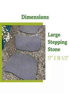Recycled Rubber Flagstone Stepping Stone -Eco Garden Shop 8612235 1