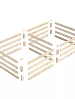 Pine Raised Garden Beds, 4'x8' -Eco Garden Shop 8612238 01V jpg