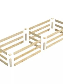 Pine Raised Garden Bed, 2' X 8' -Eco Garden Shop 8612244 01V jpg