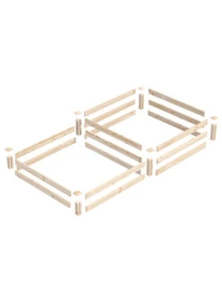 2-Tier Pine Raised Garden Bed, 4'x8' -Eco Garden Shop 8612253 01v