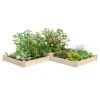2-Tier Pine Raised Garden Bed, 4'x12' -Eco Garden Shop 8612257 02v 2 tier pine raised garden bed 4x12 feet