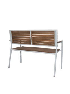Braylee Metal And Wood Garden Bench -Eco Garden Shop 8612284 02v